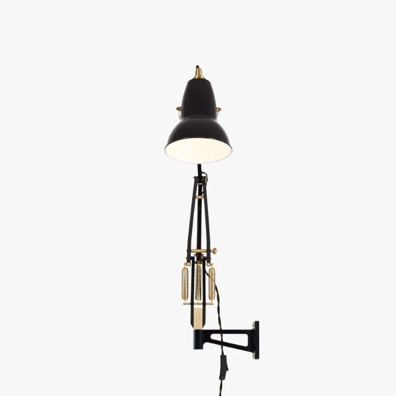 Anglepoise Original 1227 Brass Lamp with Wall Bracket