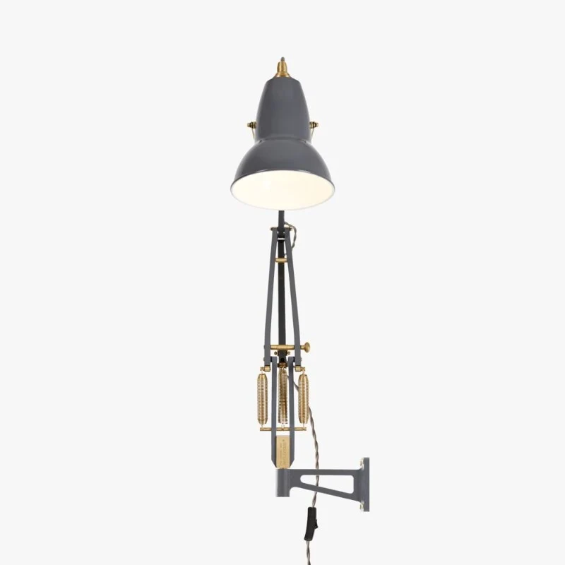 Anglepoise Original 1227 Brass Lamp with Wall Bracket