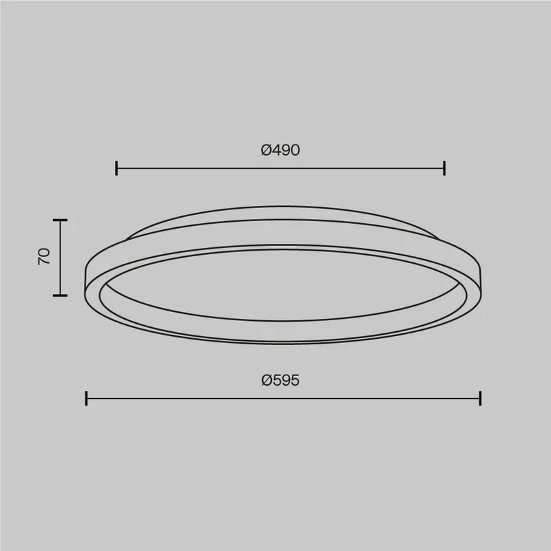 Plafonnier Led Extra Plat Saillie