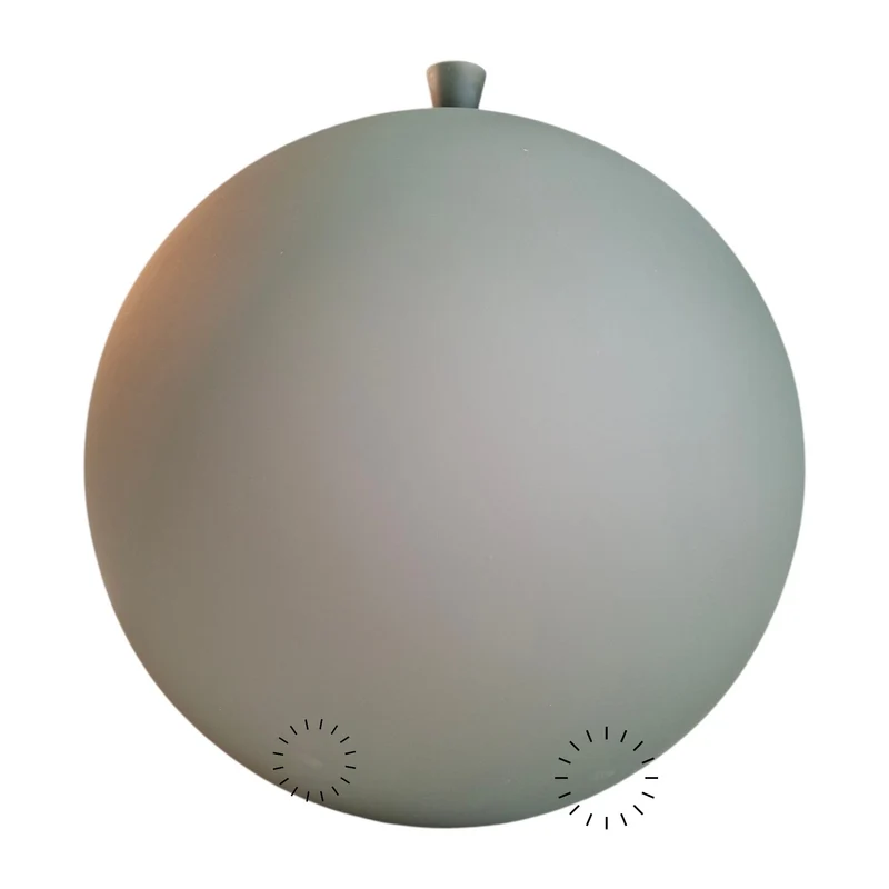 Brokis Memory Large PC876 Ceiling Lamp (Large, Grey, Acid-etched Matte, Black) - Second Chance