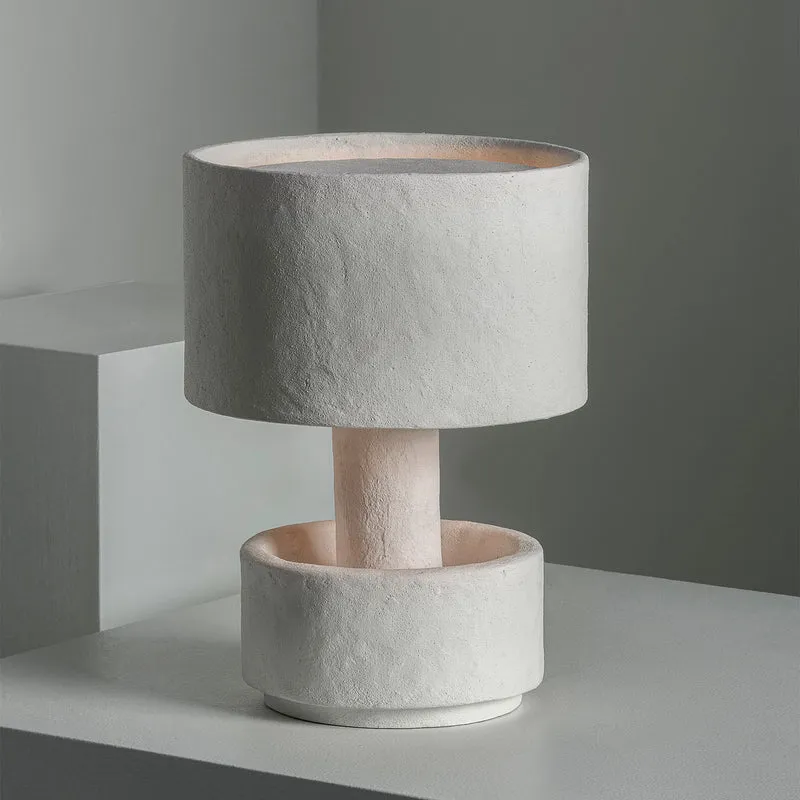 Serax Table Lamp Bowl-Shaped Base Papier Maché Earth
