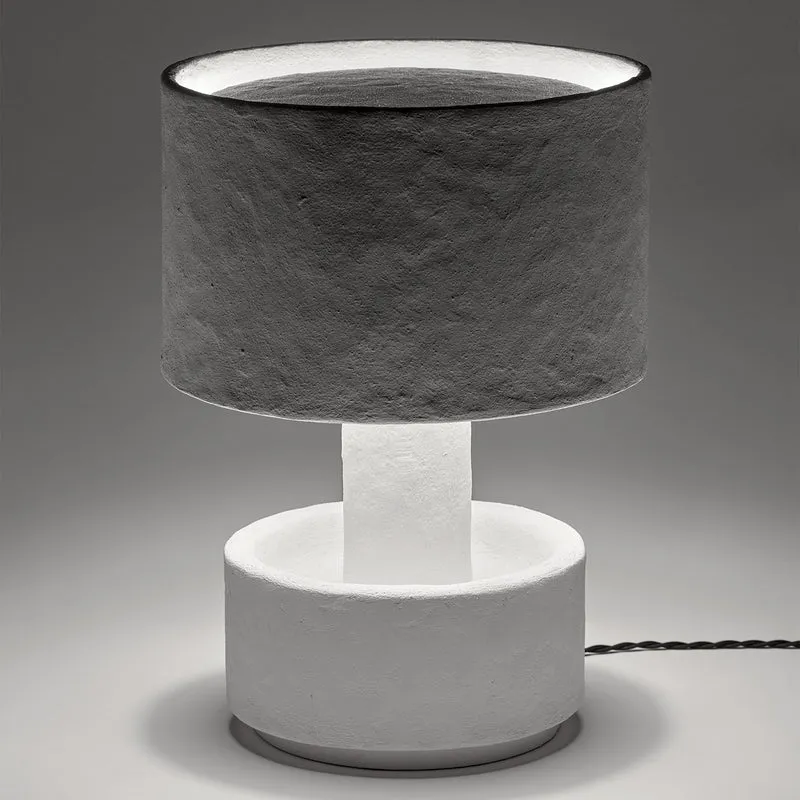 Serax Table Lamp Bowl-Shaped Base Papier Maché Earth