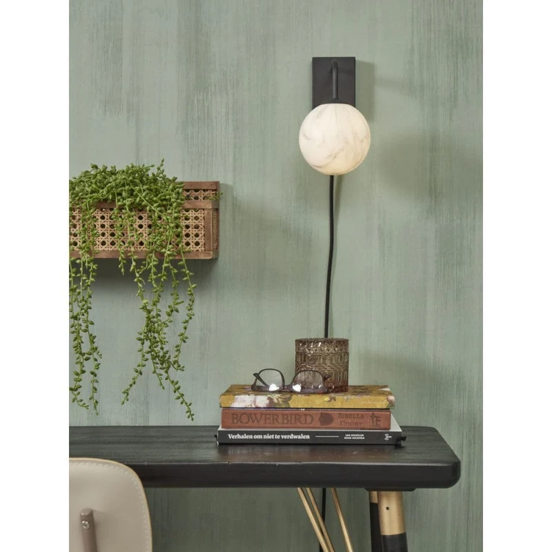 Applique Murale Boule Marbre Blanc