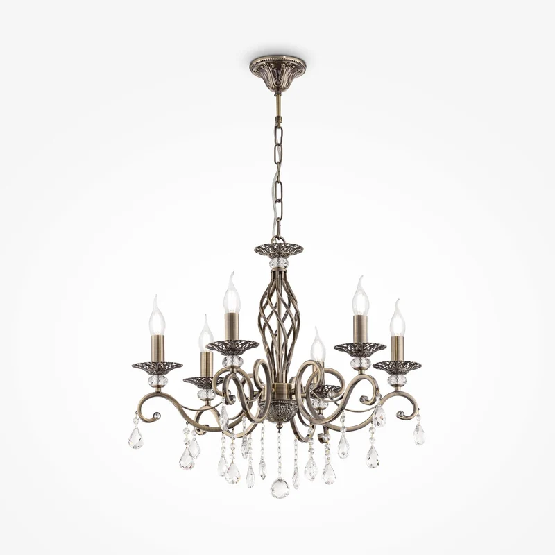 Lustre Bronze 6 Branches