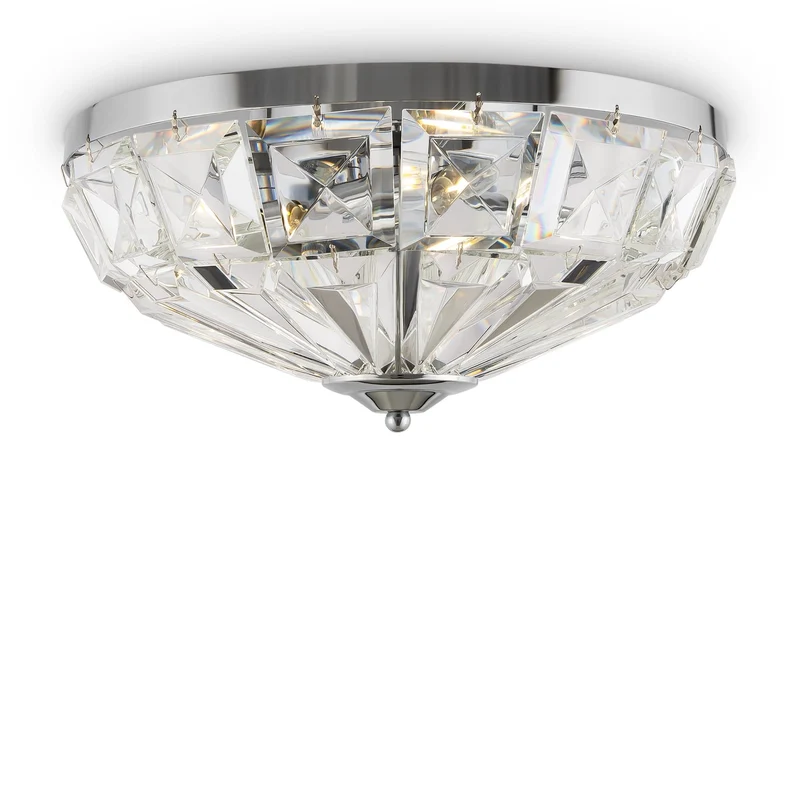 Plafonnier Verre Et Metal