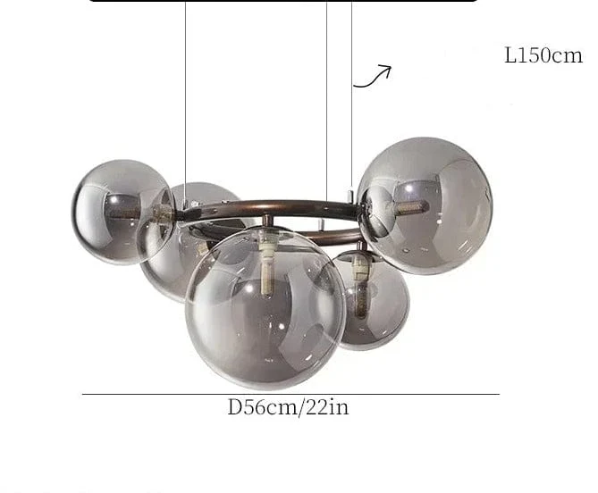 Suspension Verre Boule