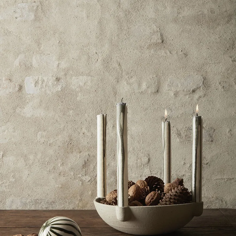 Ferm Living Bowl Candle Holder - Large - Ceramic