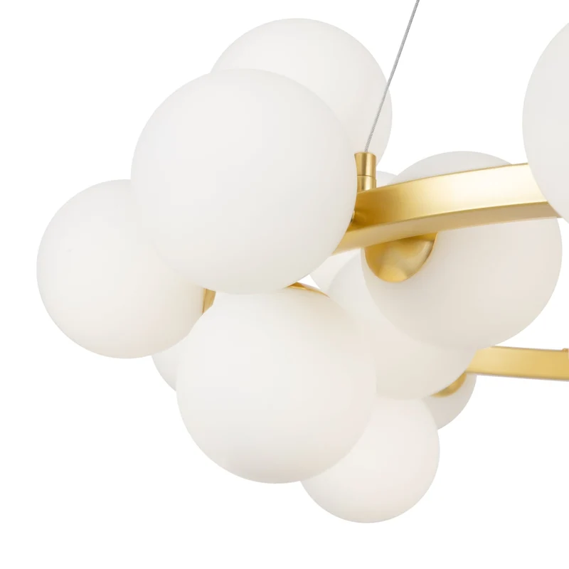 Suspension Luminaire Blanc Et Doré