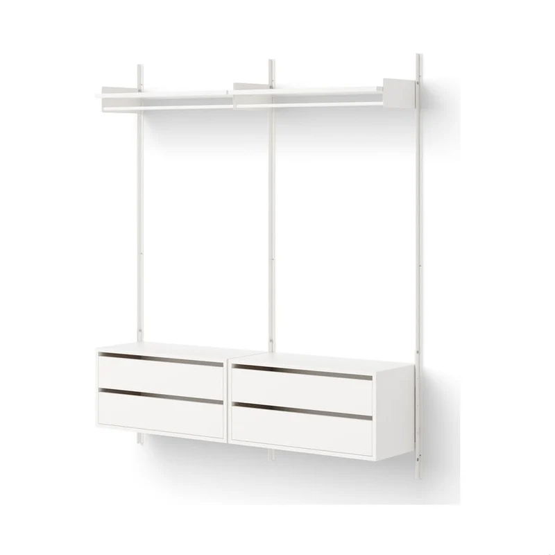 New Works Wardrobe Shelf 2 + Cabinets with Drawers