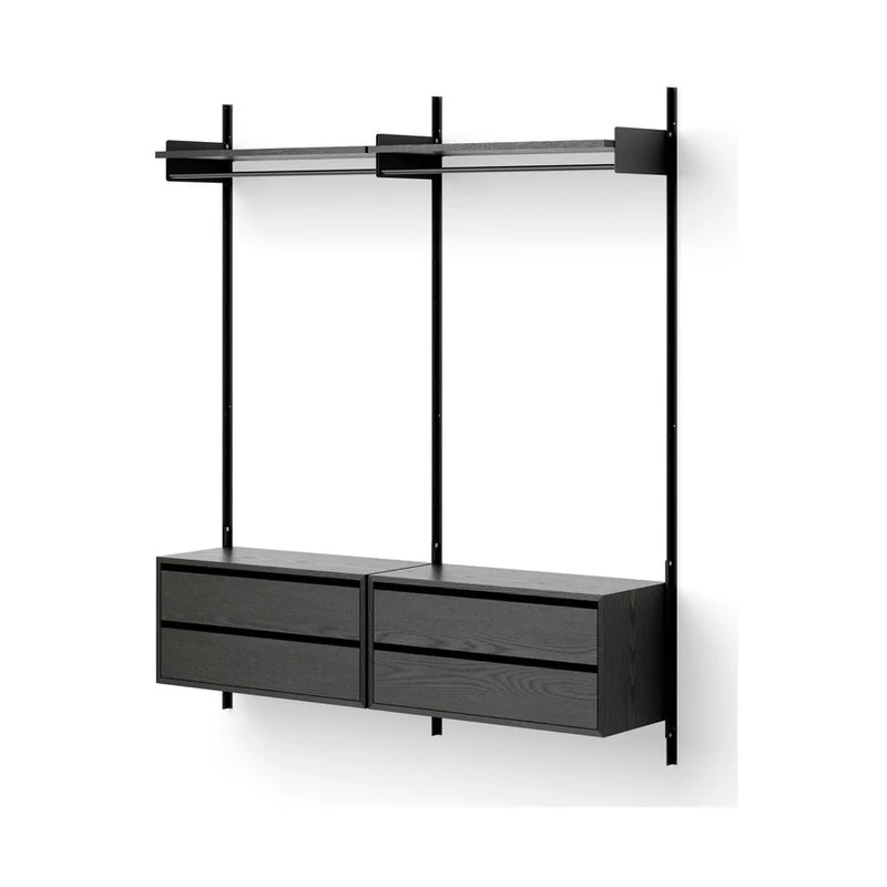 New Works Wardrobe Shelf 2 + Cabinets with Drawers
