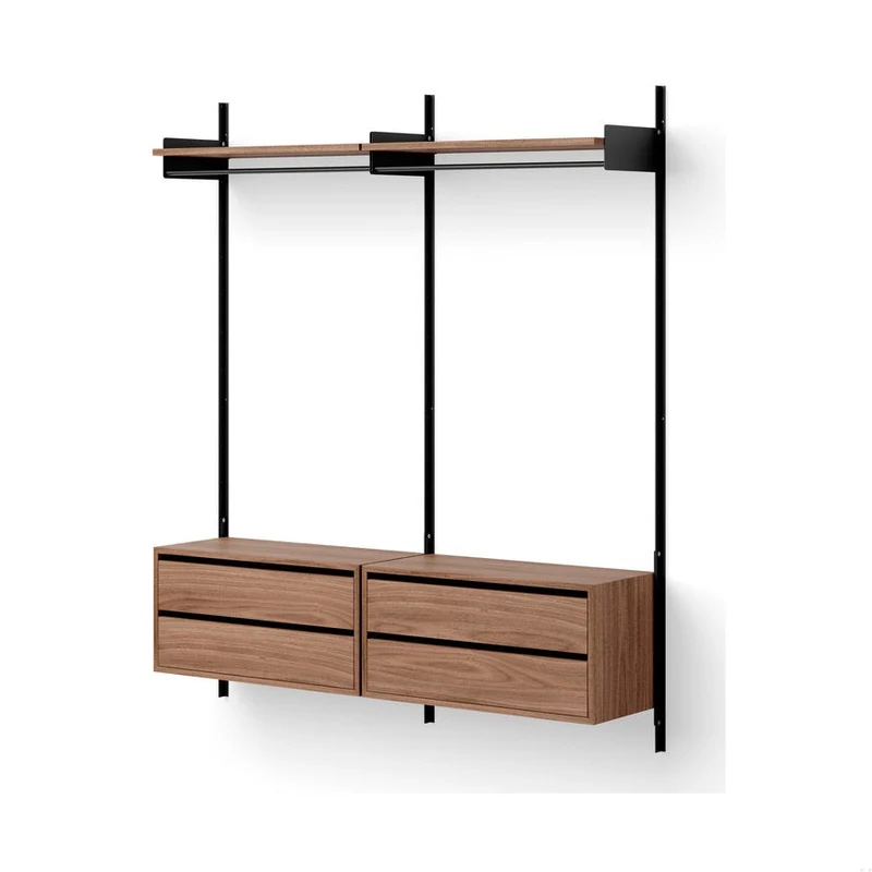 New Works Wardrobe Shelf 2 + Cabinets with Drawers