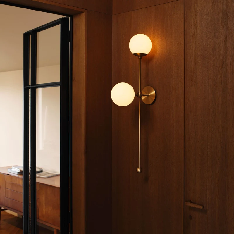 Schwung Globe Dual Wall sconce