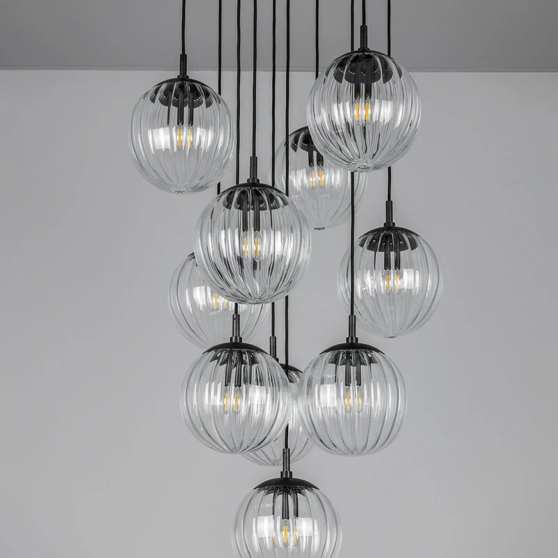 Schwung Globe Cluster 10 Chandelier