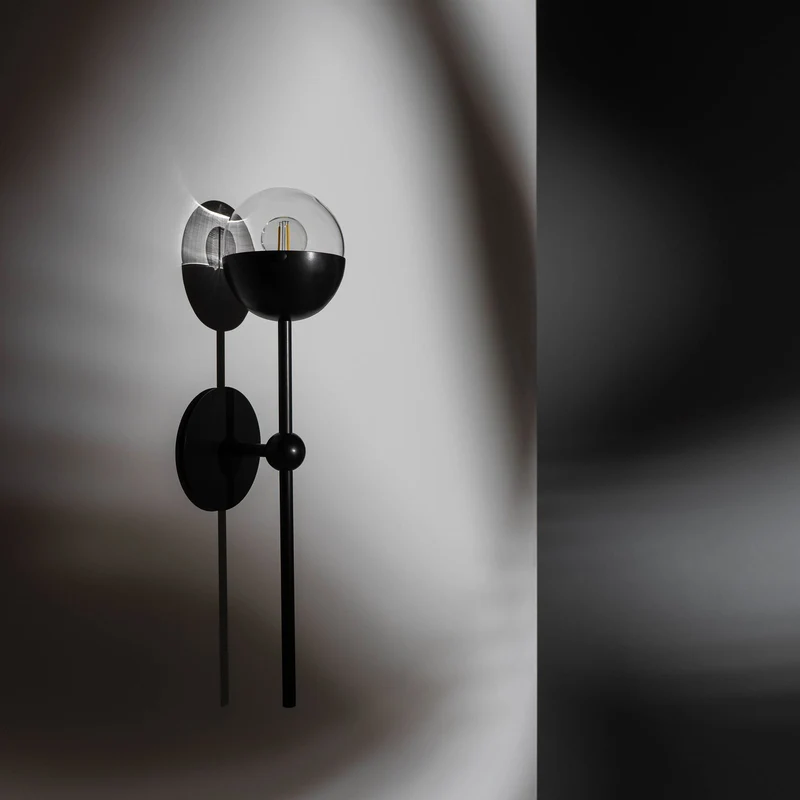 Schwung Molecule Single Wall Sconce