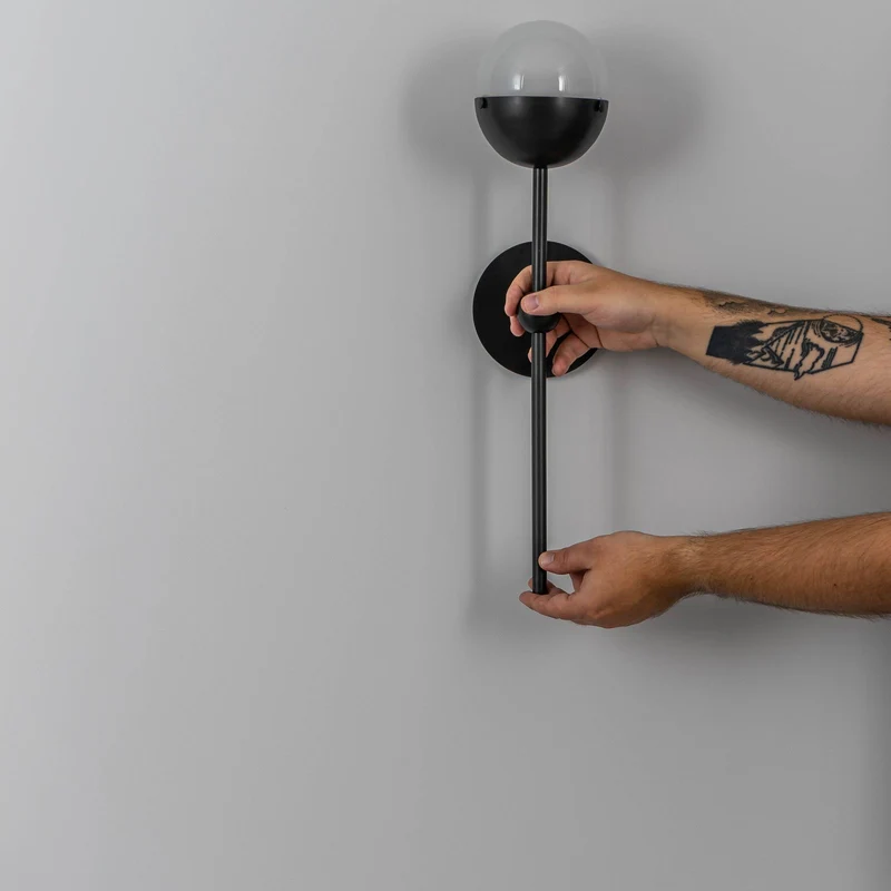 Schwung Molecule Single Wall Sconce