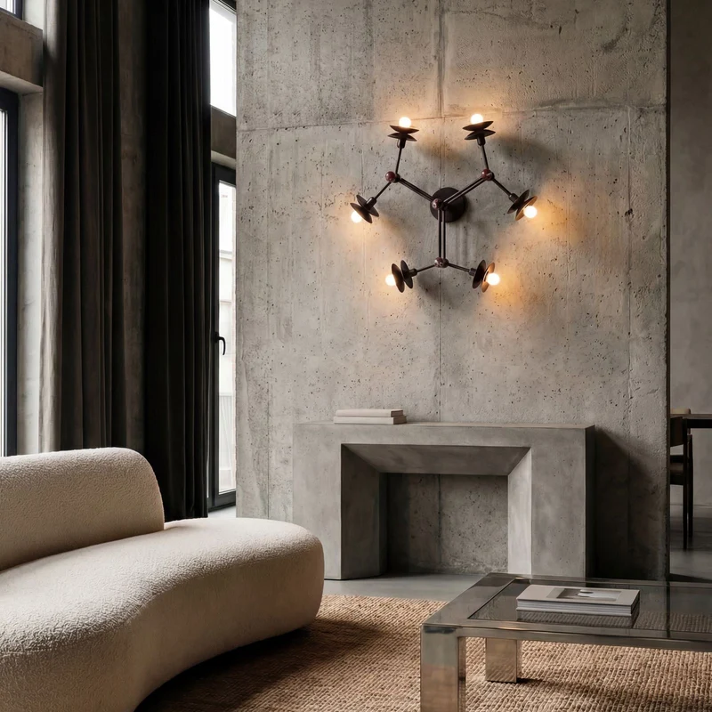 Schwung Babylon 6 Flush Mount Ceiling/Wall Lamp