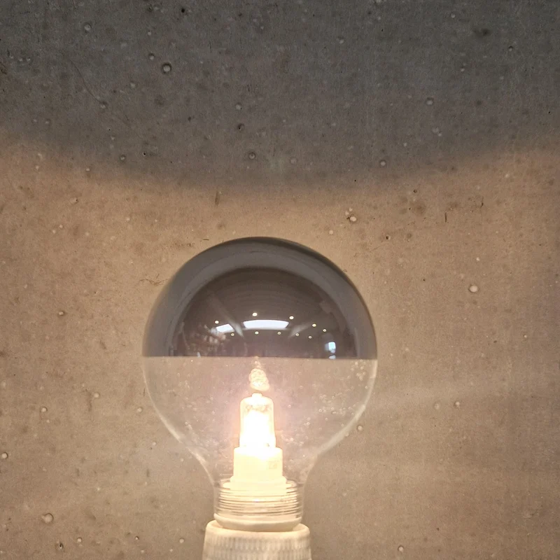 Zangra light bulb Silver Crown Mirror 42W