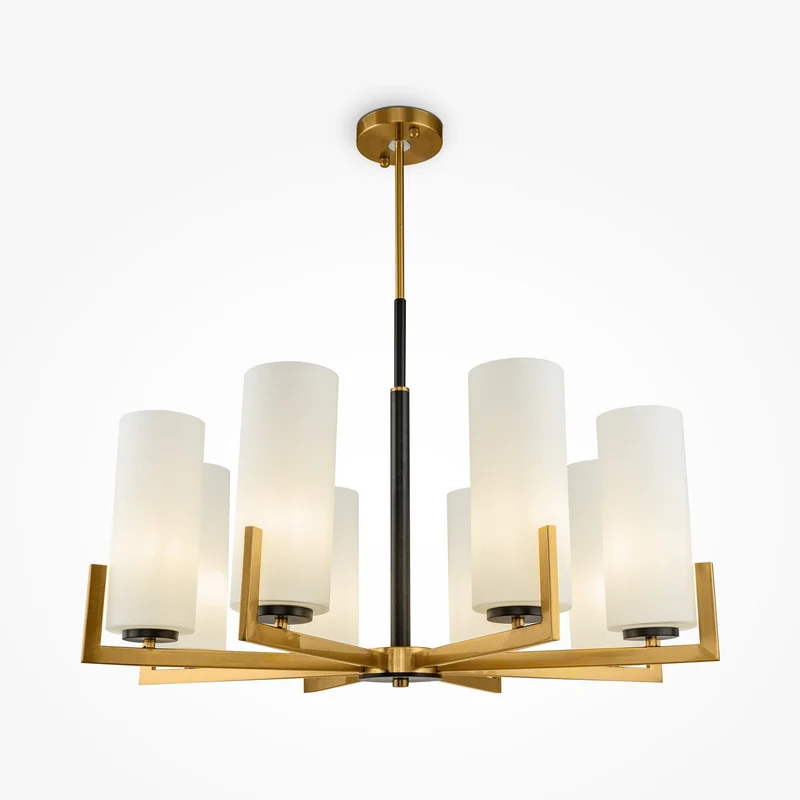 Lustre Avec Abat Jour En Verre