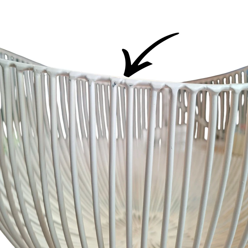 Serax Basket Tale Metal Sculptures (White) - Second Chance