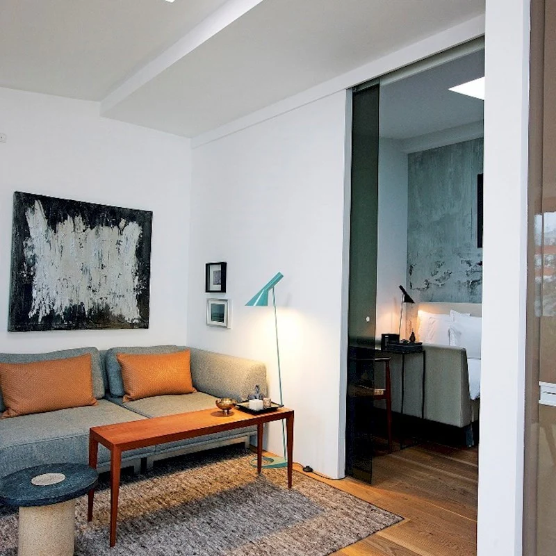 Louis Poulsen AJ Floor Lamp (Dusty Blue) - Second Chance