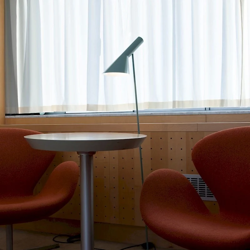 Louis Poulsen AJ Floor Lamp (Dusty Blue) - Second Chance