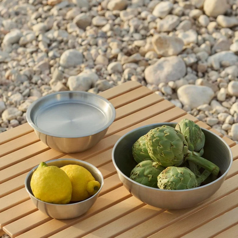 Hay Outdoor Market Steel Bowl with Lid