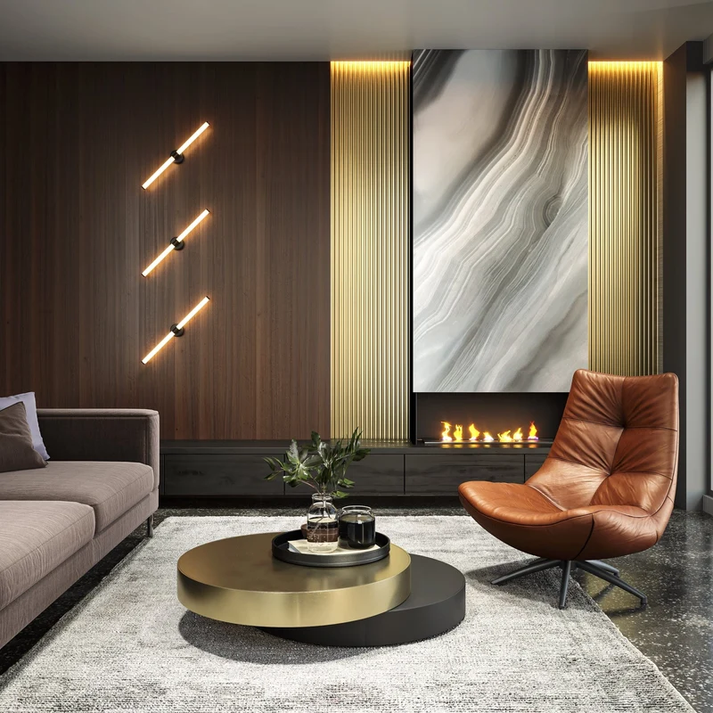 Appliques Led Design Noir