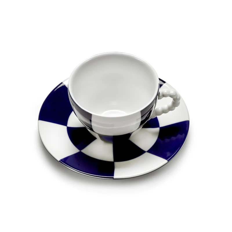 Serax Fête des Bêtes Cup + Saucer Blue