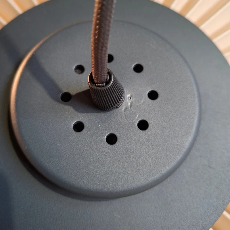 Hartô Carmen Pendant Lamp (Slate Grey / Fabric Sand / Small) - Second Chance