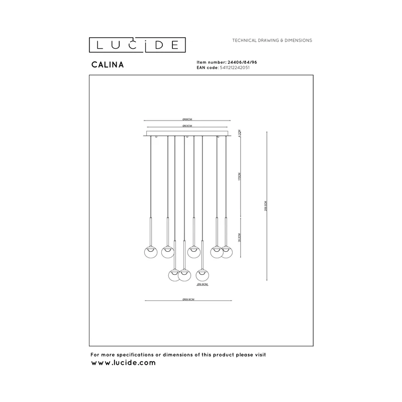 Lucide Calina Pendant Lamp