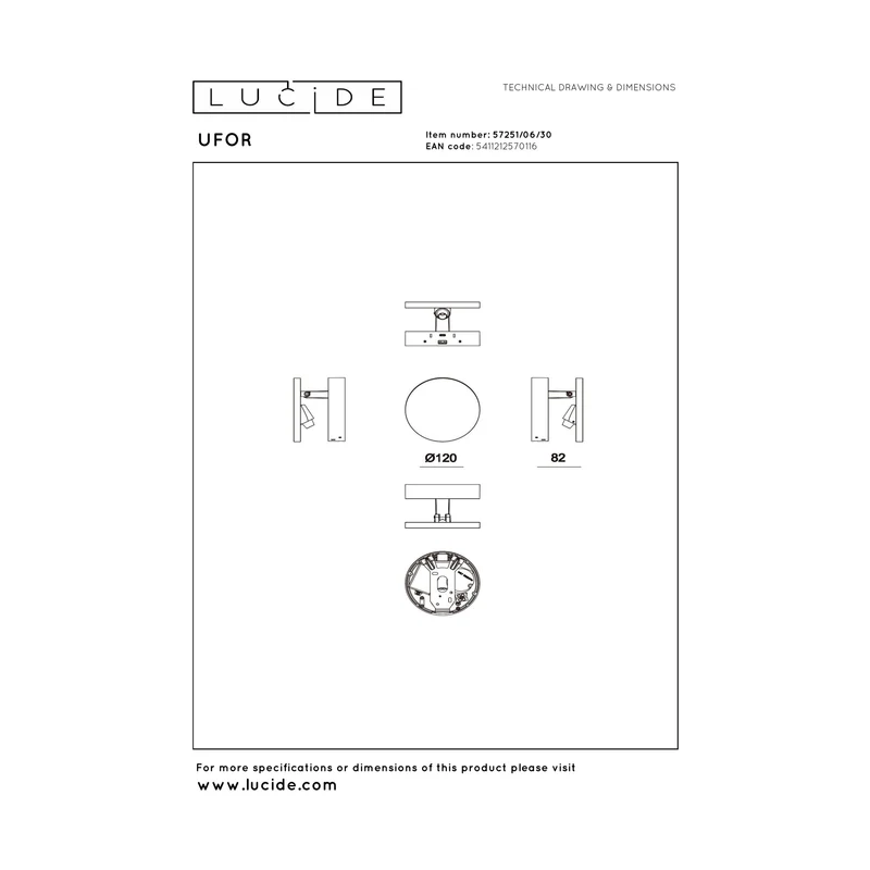 Lucide Ufor Wall Lamp