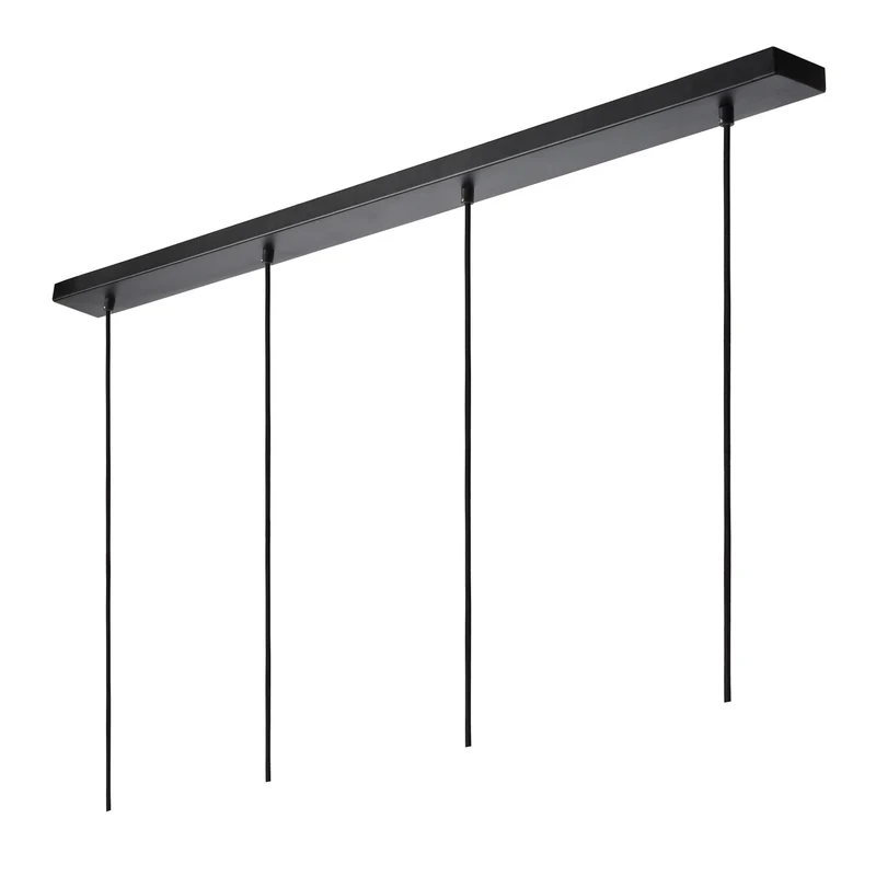 Lucide Gipsy 4-Light Pendant Lamp Black