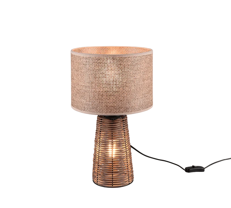 Lampe Sur Pied En Rotin