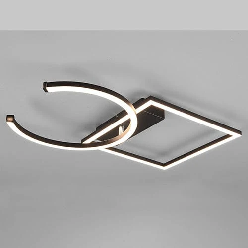Plafonnier Led Noir Et Blanc