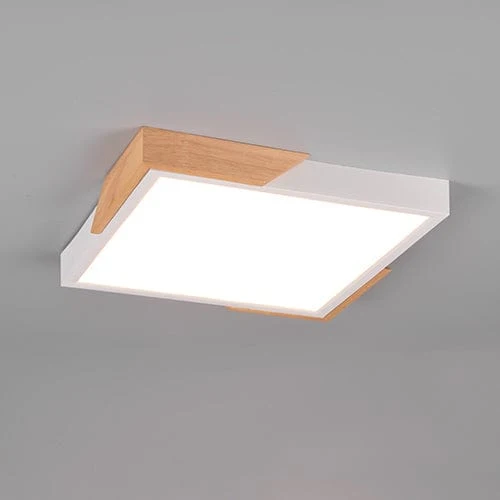 Plafonnier Blanc Bois