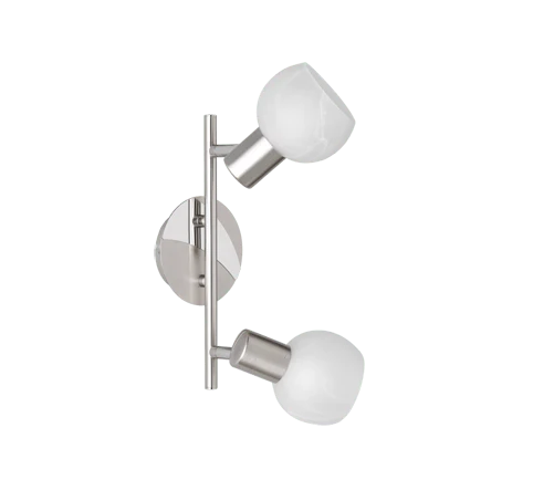 Applique 2 Spots Rond Blanc Rotatifs
