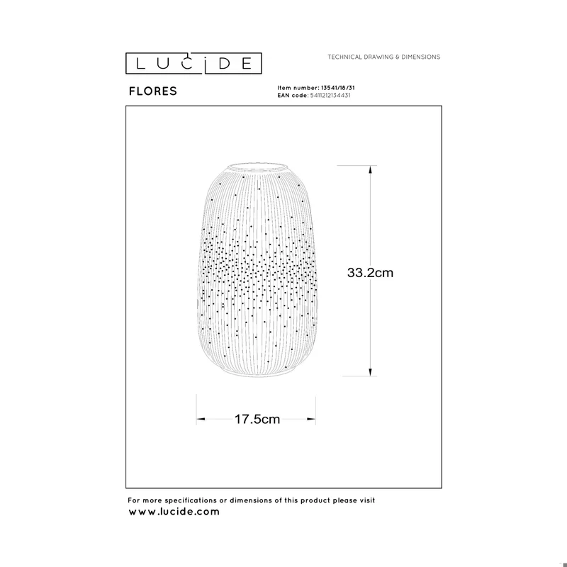 Lucide Flores Table Lamp
