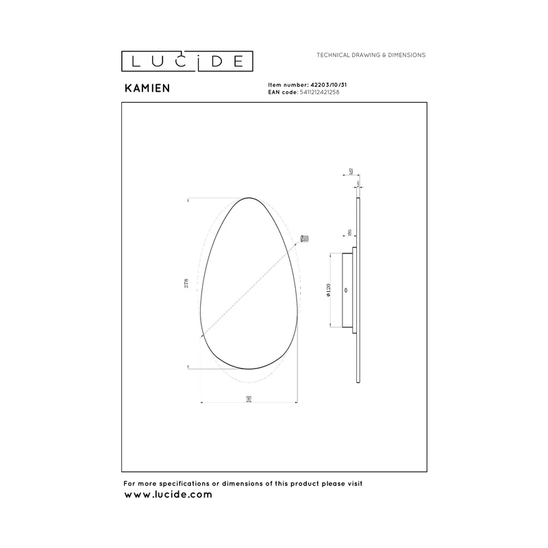 Lucide Kamien Wall Lamp