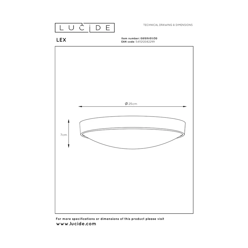 Lucide Lex Ceiling Light
