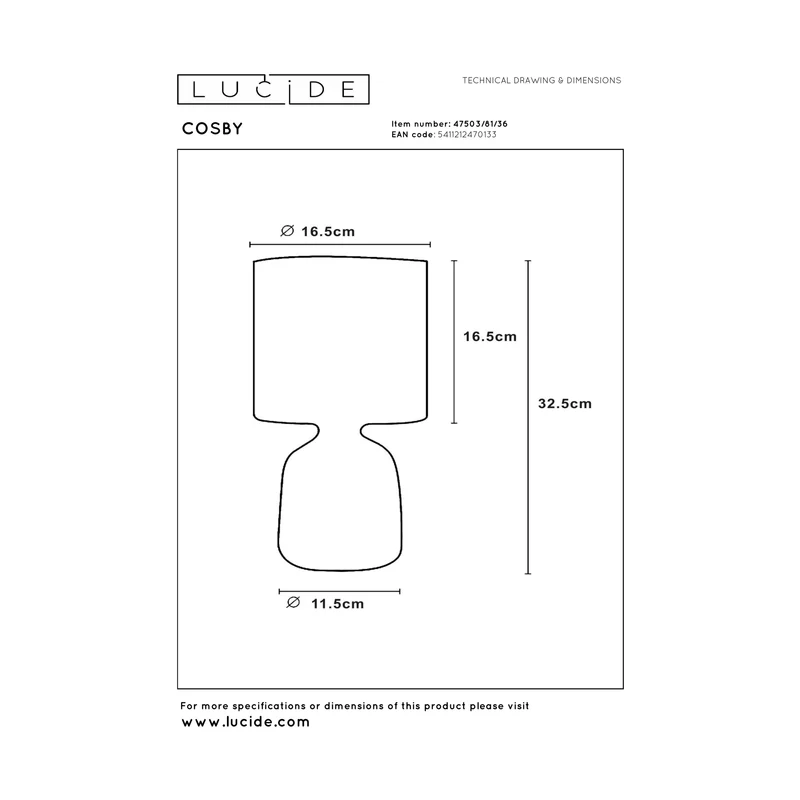 Lucide Cosby Table Lamp
