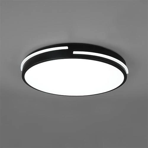 Plafonnier Led Noir Rond