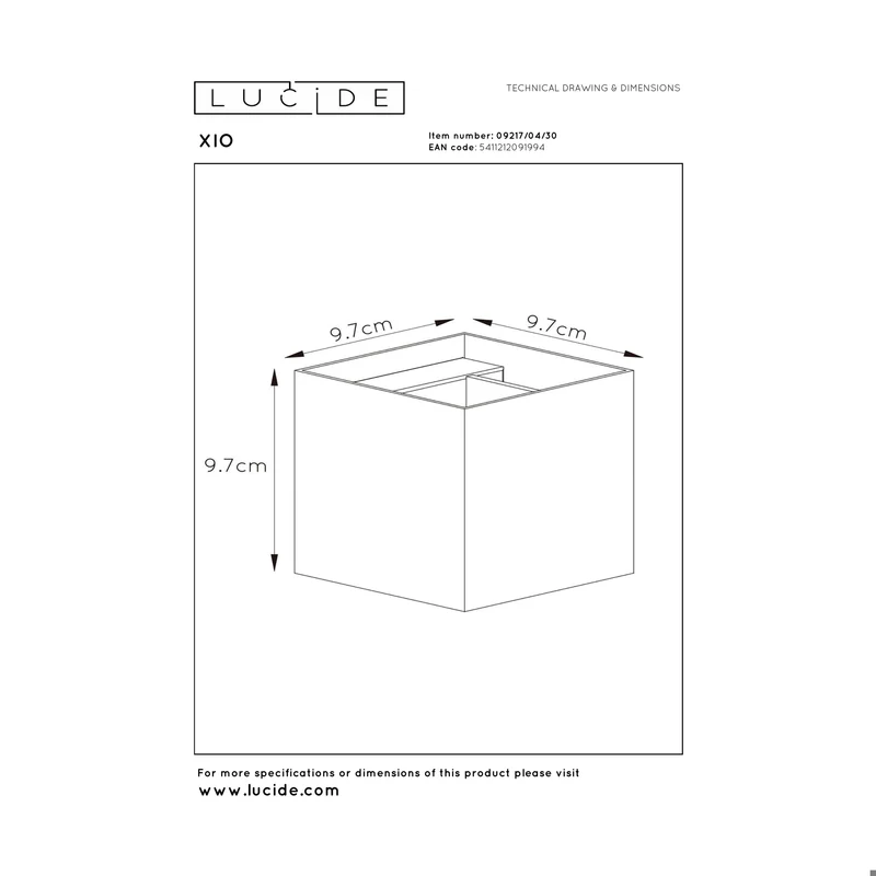 Lucide Xio Wall Lamp