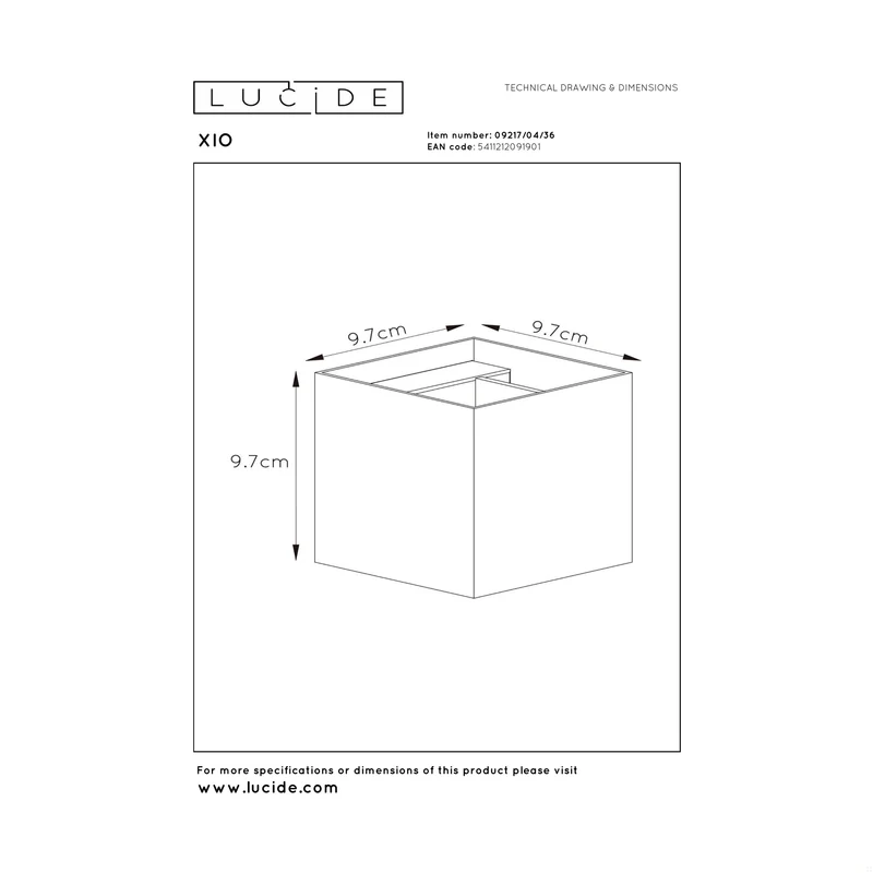Lucide Xio Wall Lamp