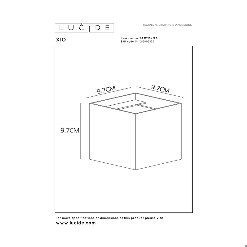 Lucide Xio Wall Lamp