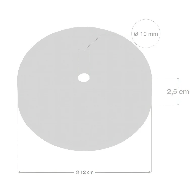 Creative Cables Cylindrical metal ceiling rose kit