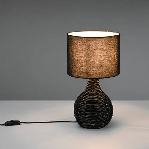 Lampe Sur Pieds Rotin