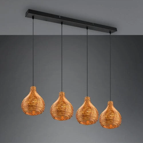 Luminaire Suspension En Rotin