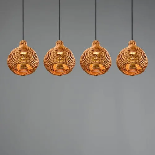 Luminaire Suspension En Rotin
