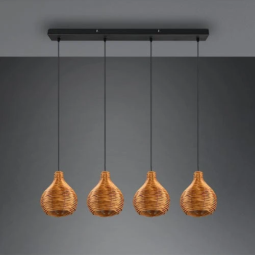 Luminaire Suspension En Rotin