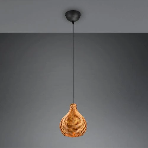 Luminaire Suspension Boule Rotin